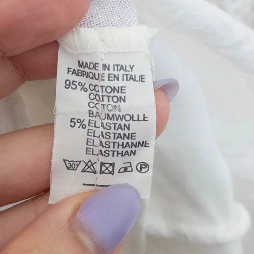 Womens Lace Layered Dress L White Mesh Floral Embroidered Boho Festival Italy